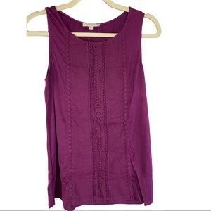 Skies are Blue Embellished Tank Top, NWOT, Size Small